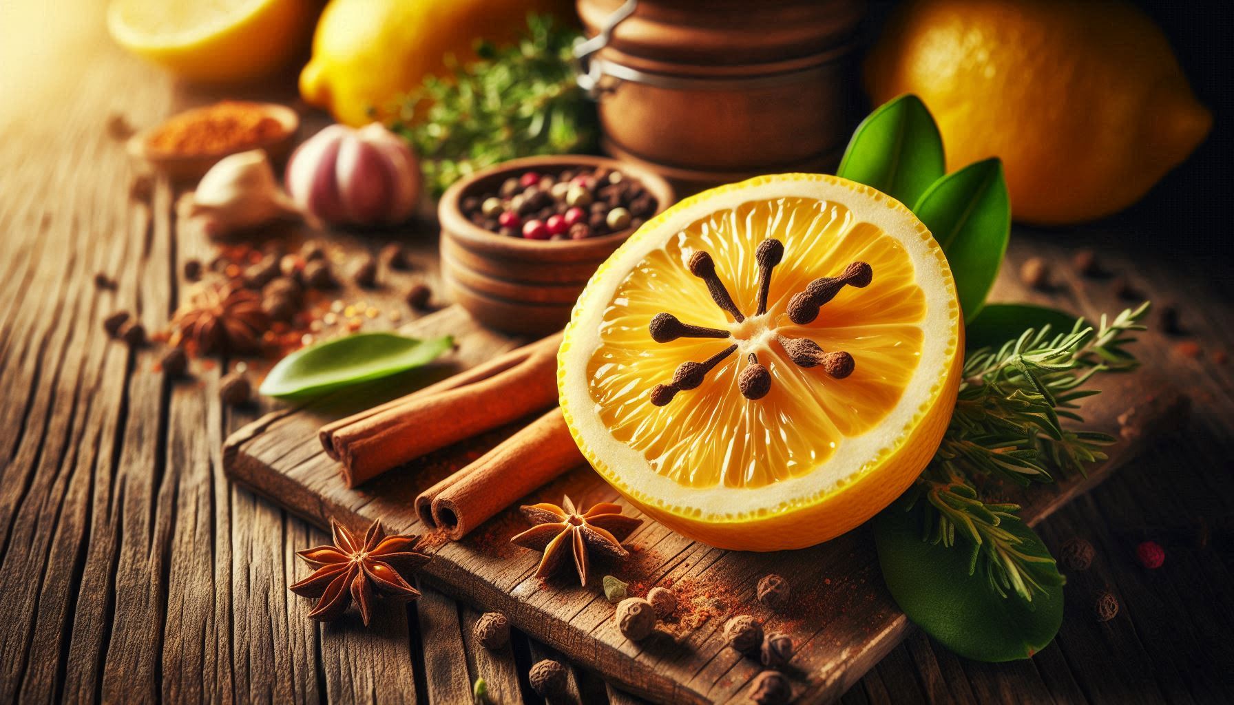 Citron a hřebíček Odpudit hmyz