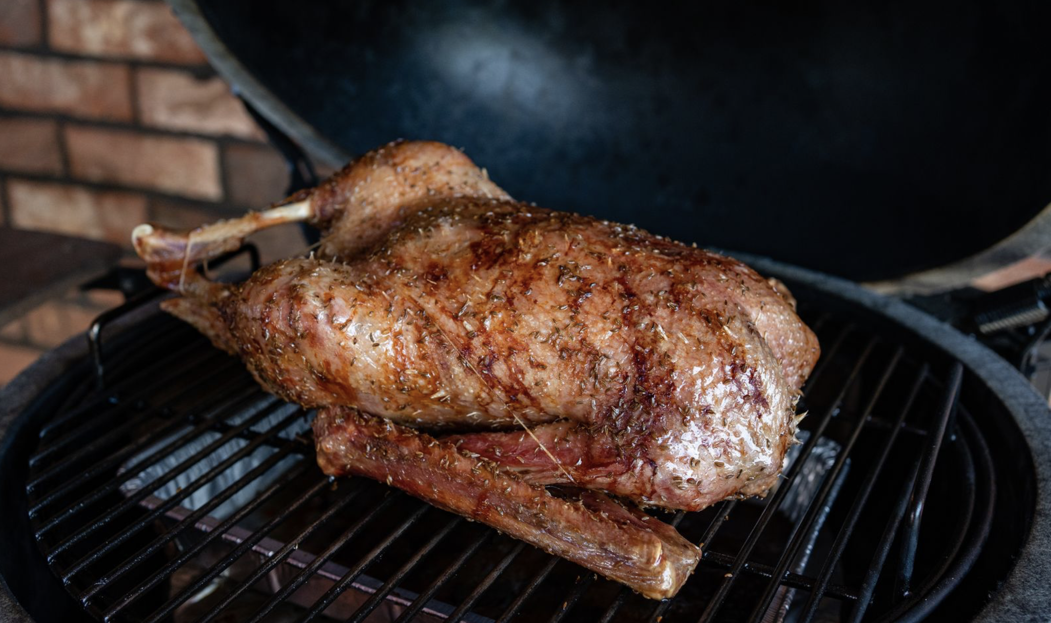 Svatomartinská husa na grilu