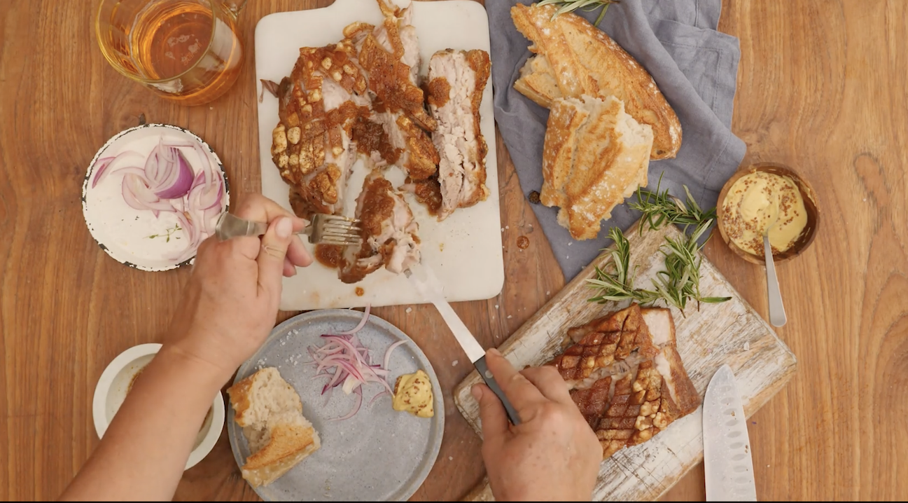 Pomalu pečený bůček