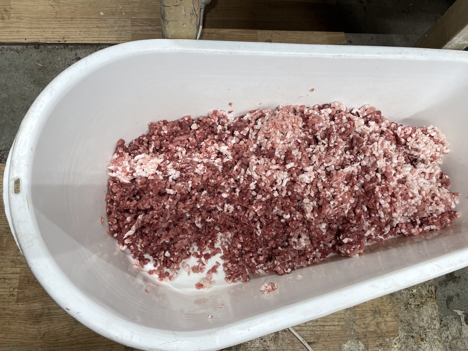 Umleté maso na klobásy