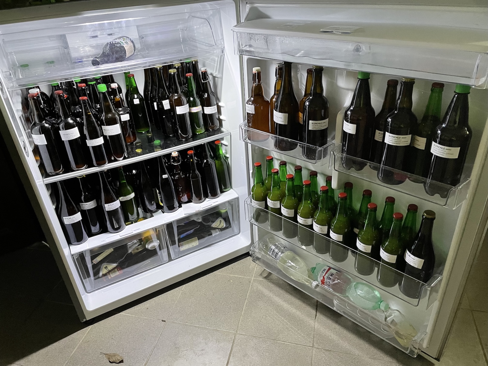 Domácí pivo v lednici