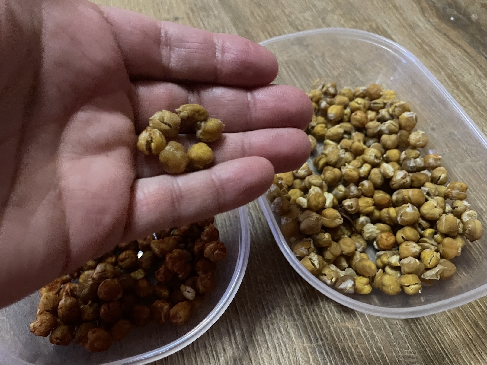 Sušená cizrna s uzenou paprikou a bez ní