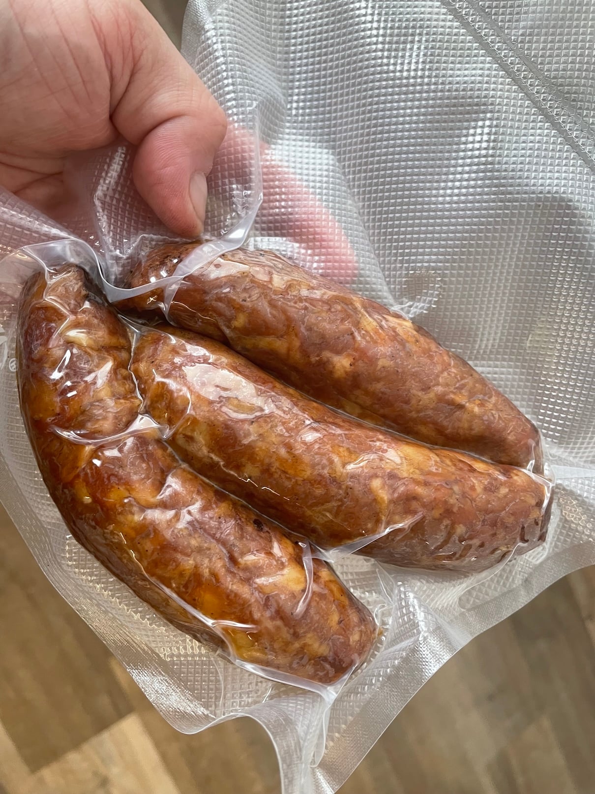 Zavakuované domácí klobásy