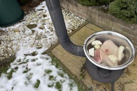 Příprava vývaru z kolen