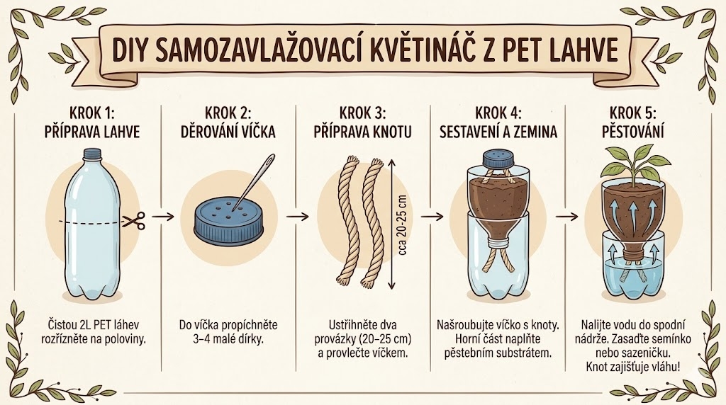 Samozavlažovací květináč