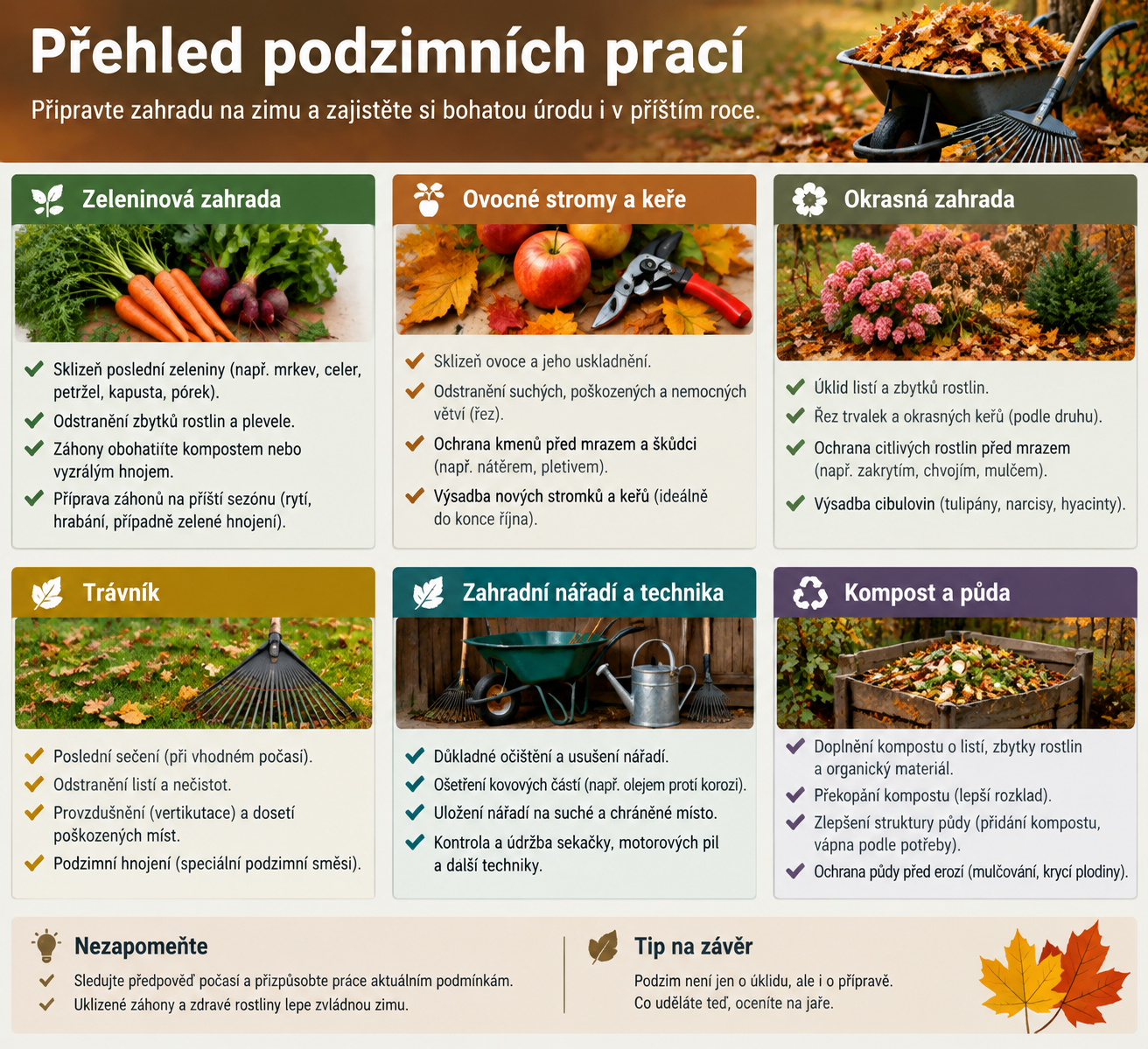 Přehled podzimních prací